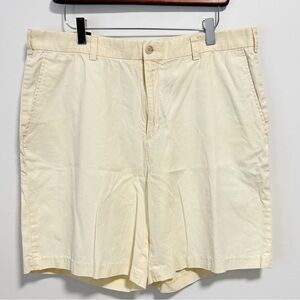Bobby Jones Player Shorts Golf Chino Size Men’s 36 Light Butter Yellow 8” Inseam